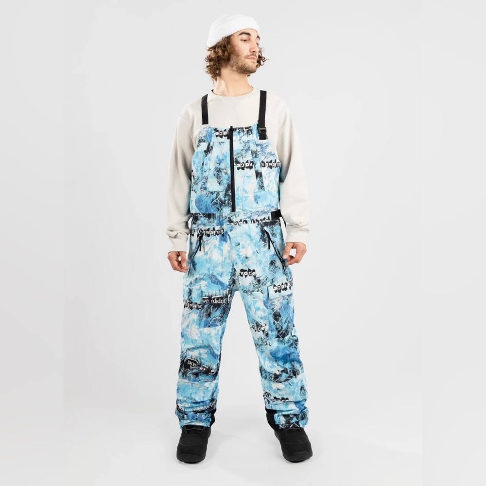 NWOT $335 The North Face Men’s Size Medium Multicolored Print Dragline Overalls